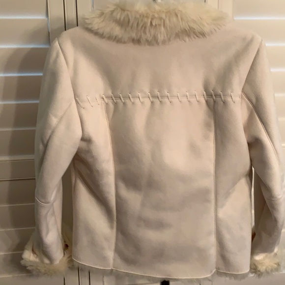 Suede Faux Fur Trim jacket - Picture 6 of 12